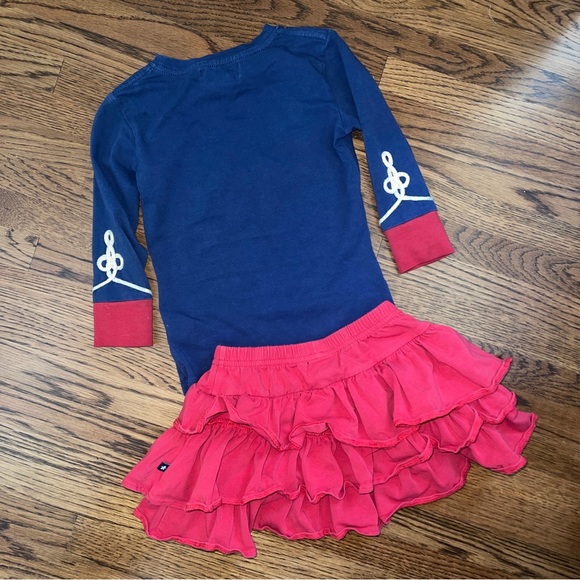 toobydoo new york 2 pc skirt top set soldier - Picture 2 of 2
